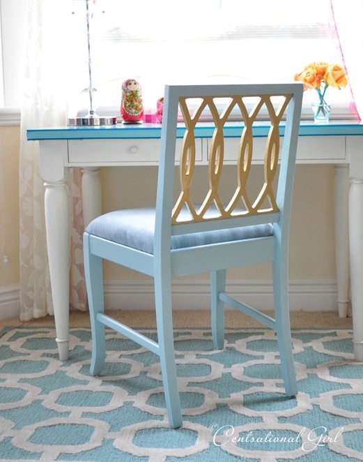 как да превърнем стар стол в красива цветна мебел 2